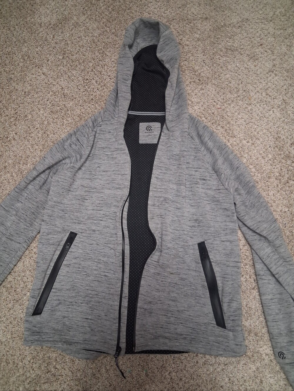 Large Grey Champion Hoodie